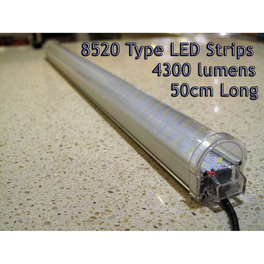 12V Double 8520 Type Rigid LED Light Strips 50cm Long