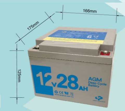 12V 28AH AGM Deep Cycle Rechargeable Battery