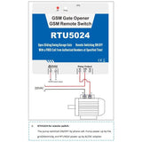 RTU5024 On/Off Relay 4G GSM Gate Opener Unit