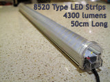 12V Double 8520 Type Rigid LED Light Strips 50cm Long