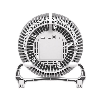 7" Portable Solar Powered Fan with Battery Backup and USB Port